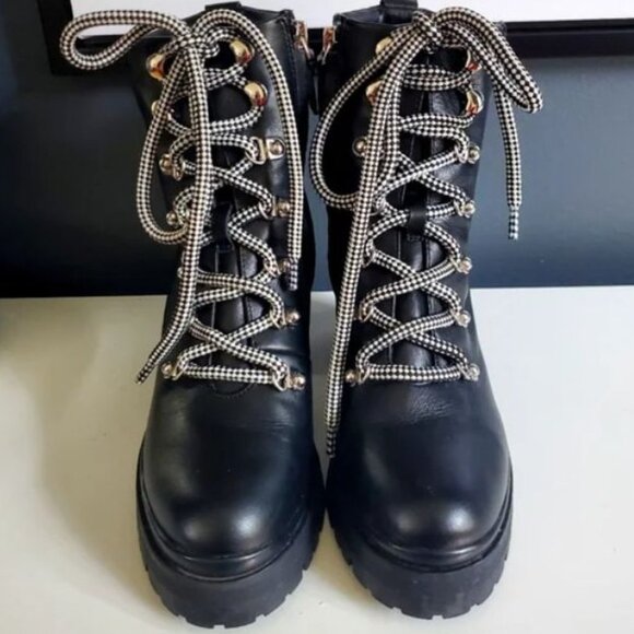 Rebecca Minkoff Black Leather Boots - Size 6 - Picture 2 of 4